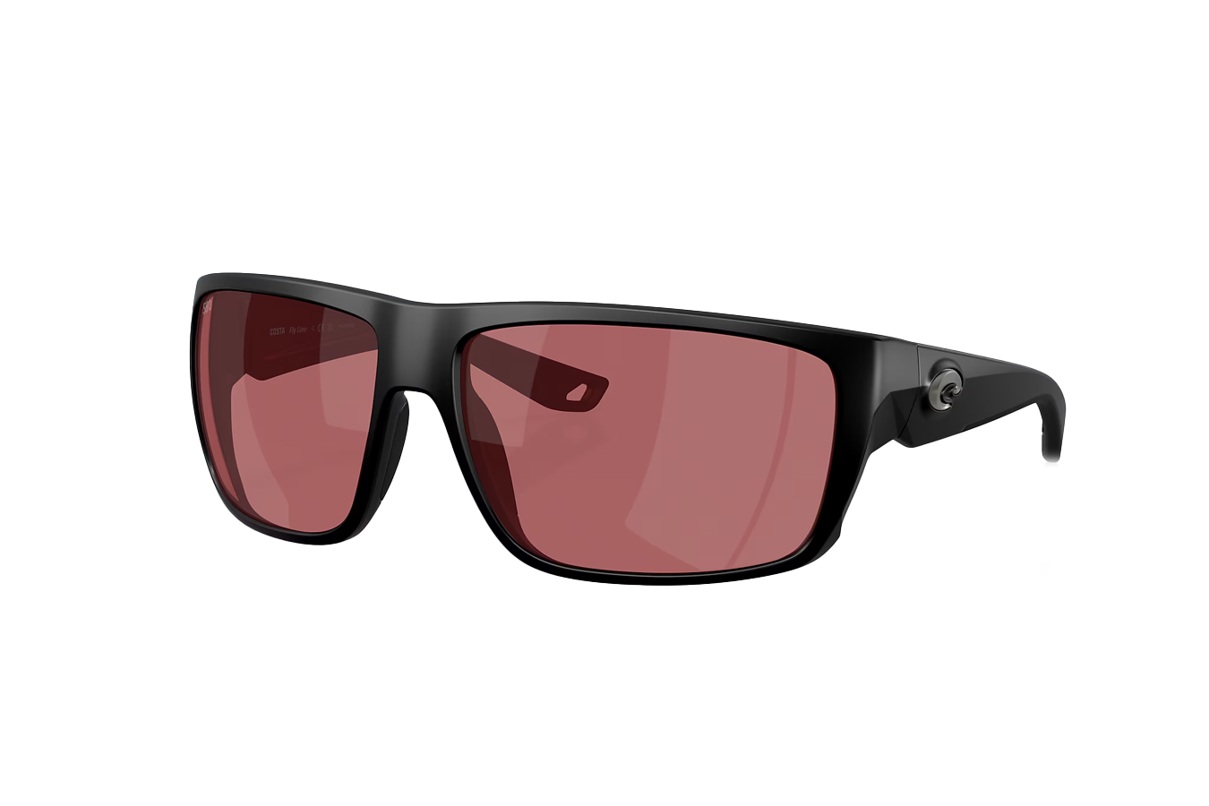 COSTA DEL MAR Fly Line Matte Black Frame with Rose Lenses